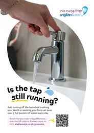 Anglian Water_A3Poster_Is the tap still running?