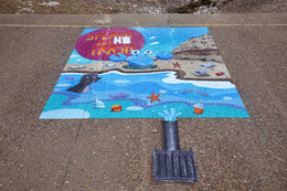 'Splash with NO Trash' art installation (Hunstanton) 02-07-2019